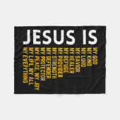 Couverture Polaire Jesus Is My Everything Christian God Jesus Religio (Devant (Horizontal))