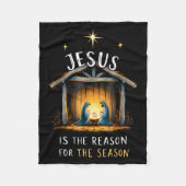Couverture Polaire Jesus Is The Reason For The Season Christian Faith (Devant)