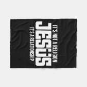 Couverture Polaire Jesus It’s Not A Religion It’s A Relationship Chri (Devant (Horizontal))