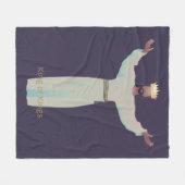 Couverture Polaire Jesus "King of Kings" Blanket, Christian Gifts (Devant (Horizontal))