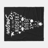 Couverture Polaire Jésus La Raison De La Saison - Foi De Noël (Devant (Horizontal))