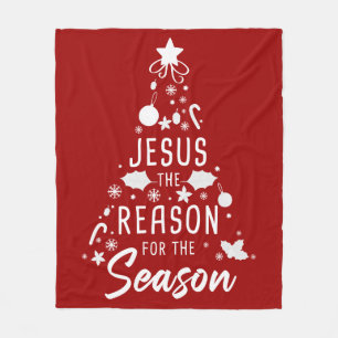 Couverture Polaire Jésus La Raison De La Saison - Foi De Noël