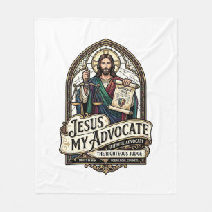 Couverture Polaire Jésus Mon Avocat Jésus Avocat du Tribunal Christi