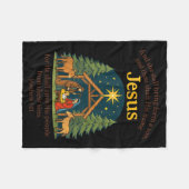 Couverture Polaire Jesus Nativity Christian Christmas Bible Pjs Toddl (Devant (Horizontal))