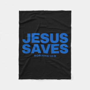 Couverture Polaire Jésus Sauve Verset Biblique Romains 10 9 Déclarati