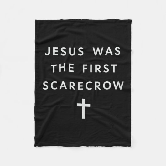 Couverture Polaire Jesus Was The First Ecrow – Minimalist Christian S (Devant)