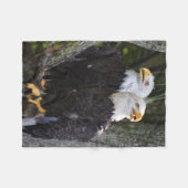 Couverture Polaire Jet américain d'Eagle chauve (Devant (Horizontal))