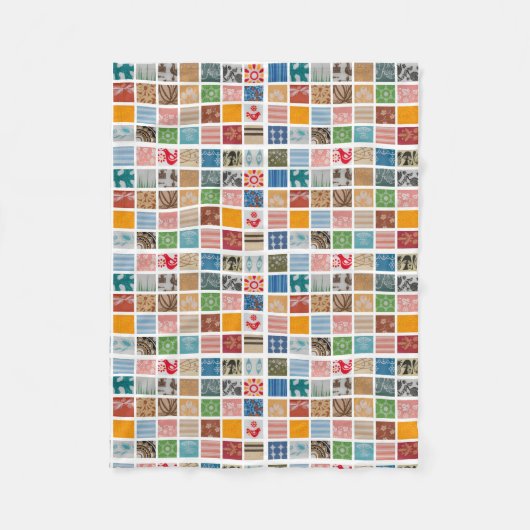 Couverture Polaire Jet bariolé d'ouatine de Pyrex (Devant)