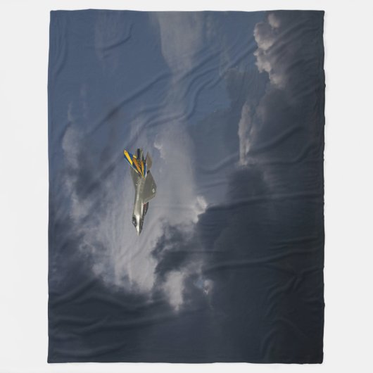 Couverture Polaire JET FIGHTER in the CLOUDS (Devant)