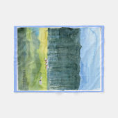 Couverture Polaire Jet pastoral d'ouatine de paysage (Devant (Horizontal))