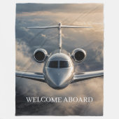 Couverture Polaire Jet Privé Exécutif (Devant)