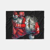 Couverture Polaire J'Étais Amusé Une Fois C'Était Drôle Drôle Chat No (Devant (Horizontal))