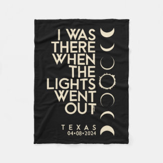 Couverture Polaire J'Étais Là Au Texas Total Solar Eclipse 2024