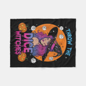 Couverture Polaire Jeter Les Sorcières Dice Bunco Party Funny Hallowe (Devant (Horizontal))