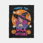 Couverture Polaire Jeter Les Sorcières Dice Bunco Party Funny Hallowe (Devant)