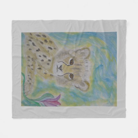 Couverture Polaire jetez le guépard (Devant (Horizontal))