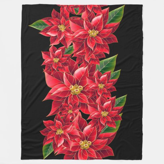 Couverture Polaire Jetez Red Poinsettia (Devant)