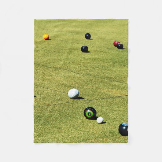 Couverture Polaire Jeu d'action de pelouse Bowls, (Devant)