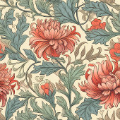 Couverture Polaire Jeu d'art botanique pastel de charme Morris