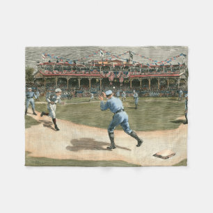 Couverture Polaire Jeu de baseball 1886 de ligue nationale