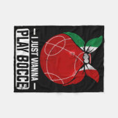 Couverture Polaire Jeu de Bowling Italien Bocci Player Bocce Byll (Devant (Horizontal))