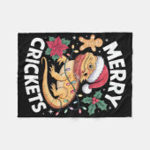 Couverture Polaire Jeu de Noël de dragon à oreilles mignonnes (Devant (Horizontal))