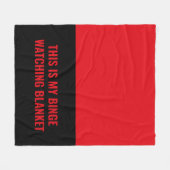 Couverture Polaire Jeu de points personnalisés en rouge noir amusant (Devant (Horizontal))