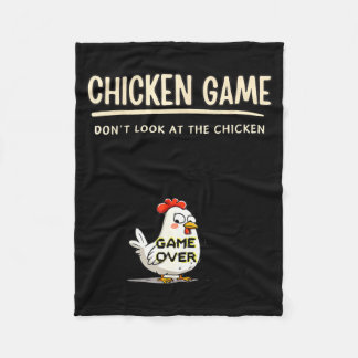 Couverture Polaire Jeu de poulet Ne regardez pas le poulet drôle Chic