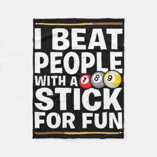 Couverture Polaire Jeu De Snooker Battre Les Gens Avec Un Bâton Jeux 