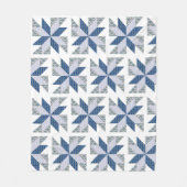 Couverture Polaire Jeu de style de surface bleue (Devant)