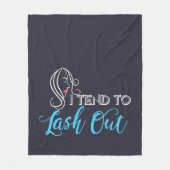 Couverture Polaire Jeu d'oeil Artiste maquillage Funny Gag (Devant)