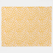Couverture Polaire Jeu d'oreiller blanc jaune abstrait empreinte de l (Devant (Horizontal))