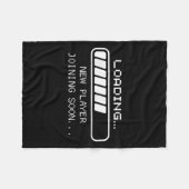 Couverture Polaire Jeu Faire-part bébé, Chargement du nouveau joueur (Devant (Horizontal))