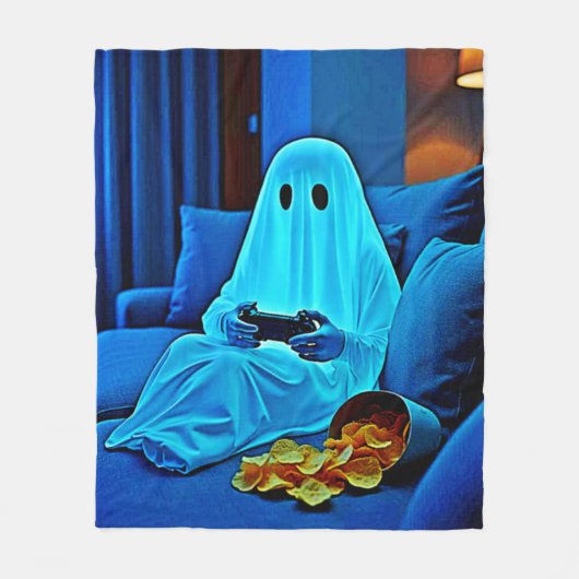 Couverture Polaire Jeu Ghost Soirée Cosy En Design (Devant)