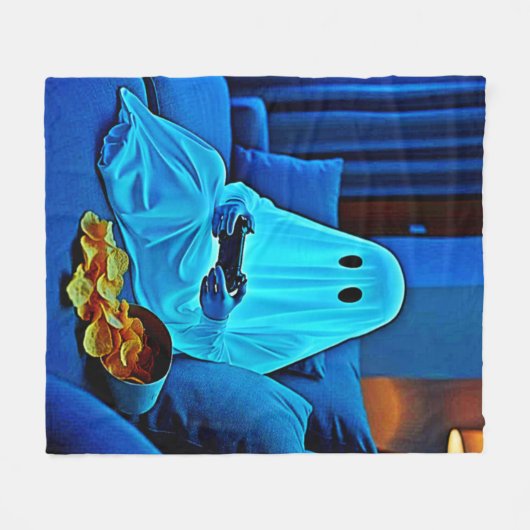 Couverture Polaire Jeu Ghost Soirée Cosy En Design (Devant (Horizontal))