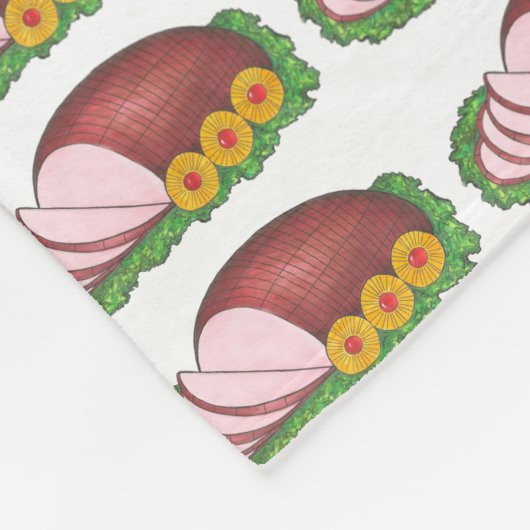 Couverture Polaire Jeu rose tranché Noël Pâques Dîner (Coin)