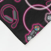 Couverture Polaire Jeu vidéo Neon Rose Girls Motif (Coin)