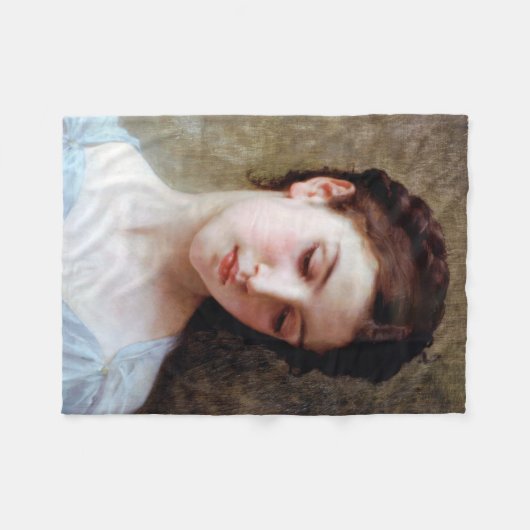 Couverture Polaire Jeune fille, Bouguereau (Devant (Horizontal))