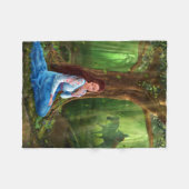 Couverture Polaire Jeune fille et prince de conte de fées de mystère (Devant (Horizontal))