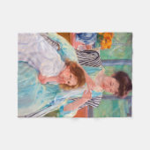 Couverture Polaire Jeune mère coudre, Mary Cassatt (Devant (Horizontal))