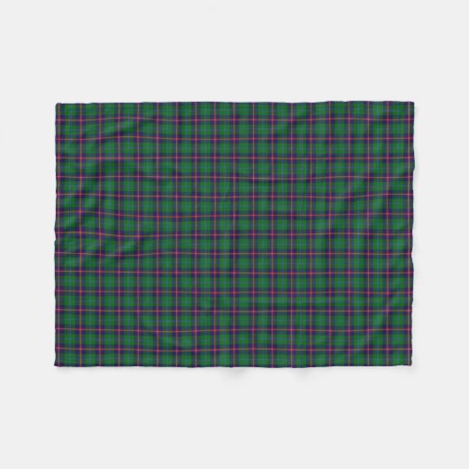 Couverture Polaire Jeune tartan classique de clan écossais (Devant (Horizontal))