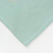 Couverture Polaire Jeune veau avec couronne de fleurs et papillons (Coin)