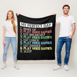 Couverture Polaire jeux vidéo parfait Art du jour