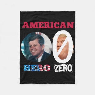 Couverture Polaire Jfk John Kennedy Héros Américain Anti Trump