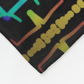Couverture polaire Jimette Design jaune orange (Coin)