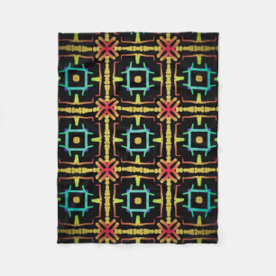 Couverture polaire Jimette Design jaune orange
