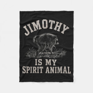 Couverture Polaire Jimothy Raccoon Est Mon Animal Spirituel Raccoon M