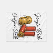 Couverture Polaire Jingle Bells Shotgun Shells (on Back)  (Devant (Horizontal))