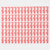 Couverture Polaire Jingle rouge (Jingle Jingle Jingle Jingle) Noël bl (Devant (Horizontal))