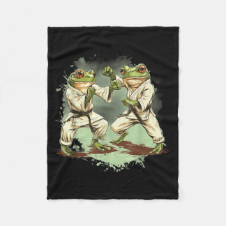 Couverture Polaire Jiu-Jitsu Toad MMA Kickboxing Taekwondo Judo